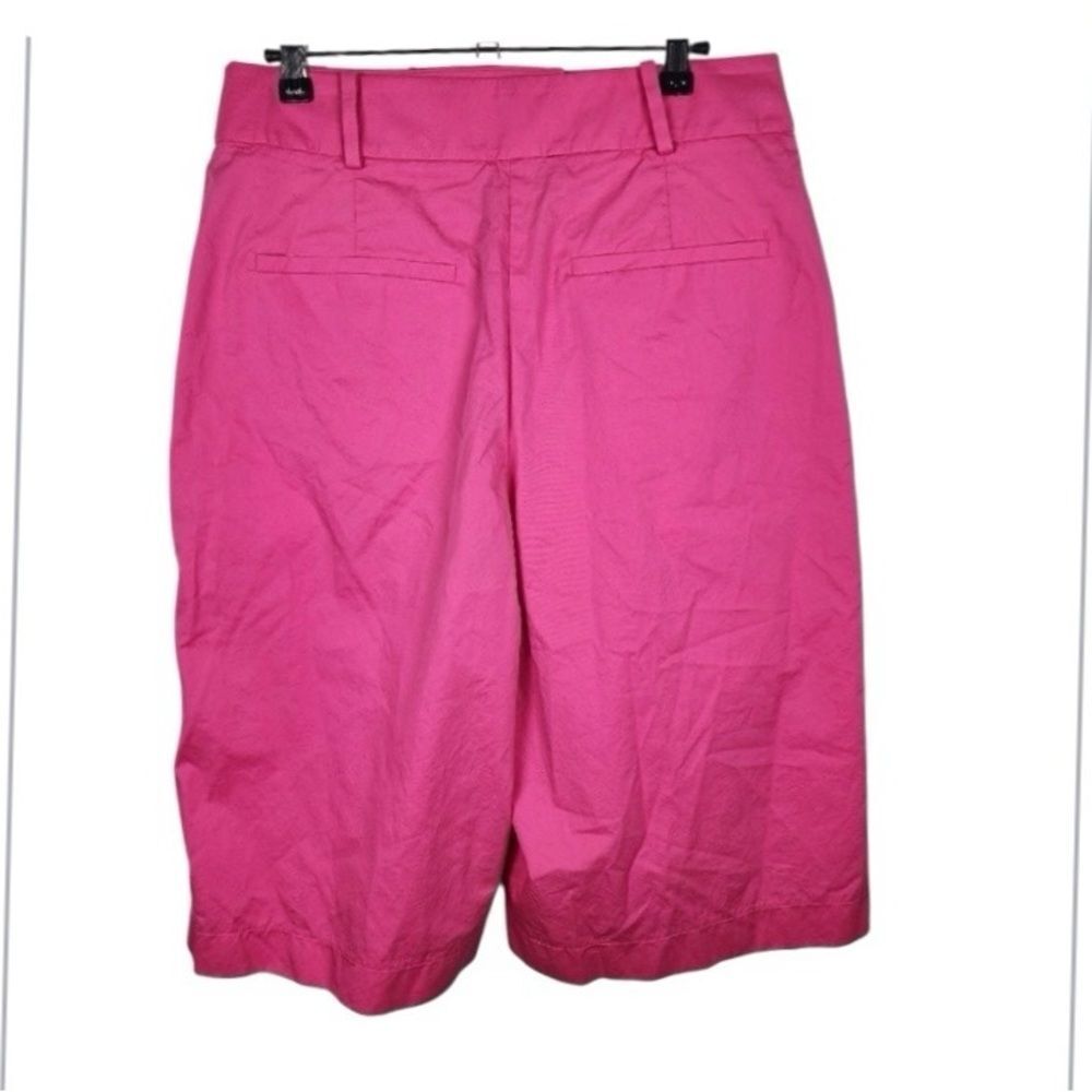 Anthropologie Exquise Cropped Pleated Trousers in Pink M NWOT - Picture 3 of 8